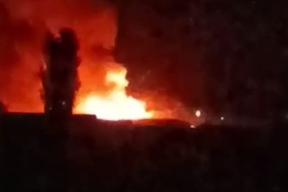 picture: Появились кадры мощного взрыва на складе боеприпасов в Азербайджане
